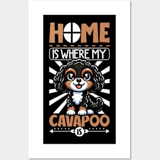 Home is with my Cavapoo Posters and Art